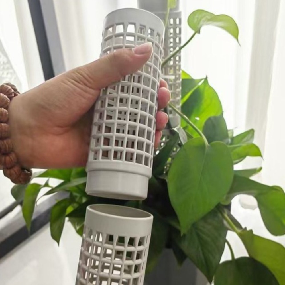 Sphagnum Moss Dry - เสาไม้เลื้อยแบบซ้อนได้ 6 ชิ้น, ที่พยุงต้นไม้แบบพลาสติกสำหรับมอนสเตอร่า ประกอบง่าย ขยายได้